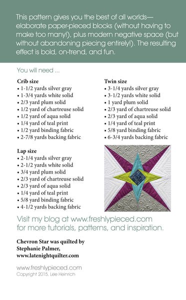 Chevron Star PDF Pattern - Freshly Pieced Quilt Patterns - 2