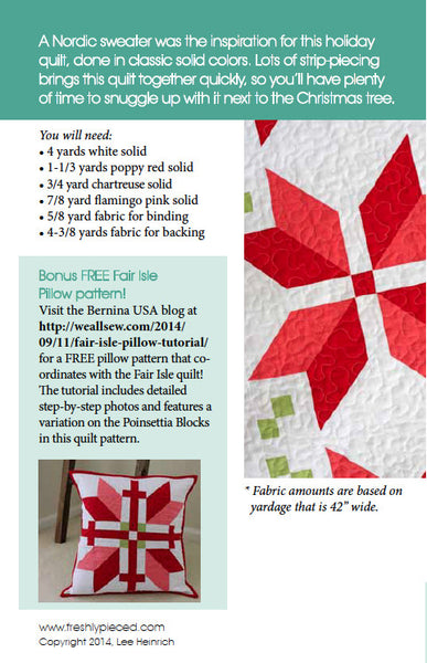 Fair Isle PDF Pattern - Freshly Pieced Quilt Patterns - 2