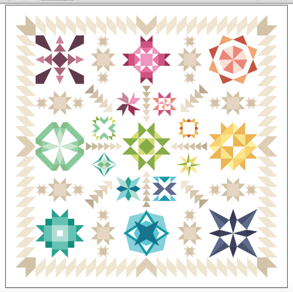 2017 Summer Sampler: Summer Star Medallion